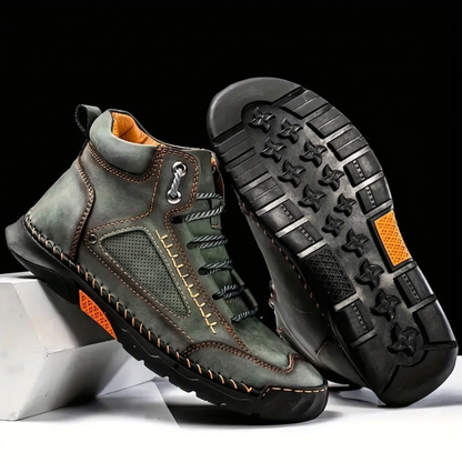 StrideCore™ - Men's Leather Comfort Boots