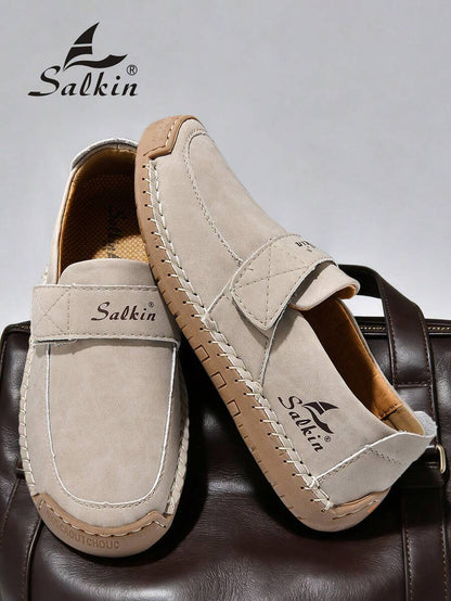 Salkin Nieuwe modeontwerper dames casual schoenen, handgemaakte sneakers, loafers, lichtgewicht ademende zachte comfortabele schoenen met antislip platte zool, imitatie schoenen voor dames, geschikt voor buiten, jurken, jeans, dagelijks wandelen, hiken, m