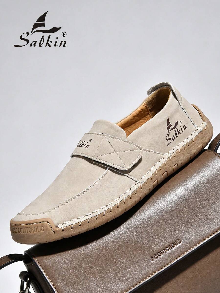 Salkin Nieuwe modeontwerper dames casual schoenen, handgemaakte sneakers, loafers, lichtgewicht ademende zachte comfortabele schoenen met antislip platte zool, imitatie schoenen voor dames, geschikt voor buiten, jurken, jeans, dagelijks wandelen, hiken, m