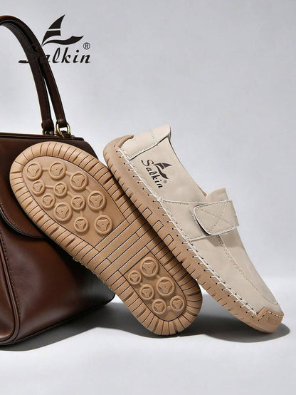 Salkin Nieuwe modeontwerper dames casual schoenen, handgemaakte sneakers, loafers, lichtgewicht ademende zachte comfortabele schoenen met antislip platte zool, imitatie schoenen voor dames, geschikt voor buiten, jurken, jeans, dagelijks wandelen, hiken, m