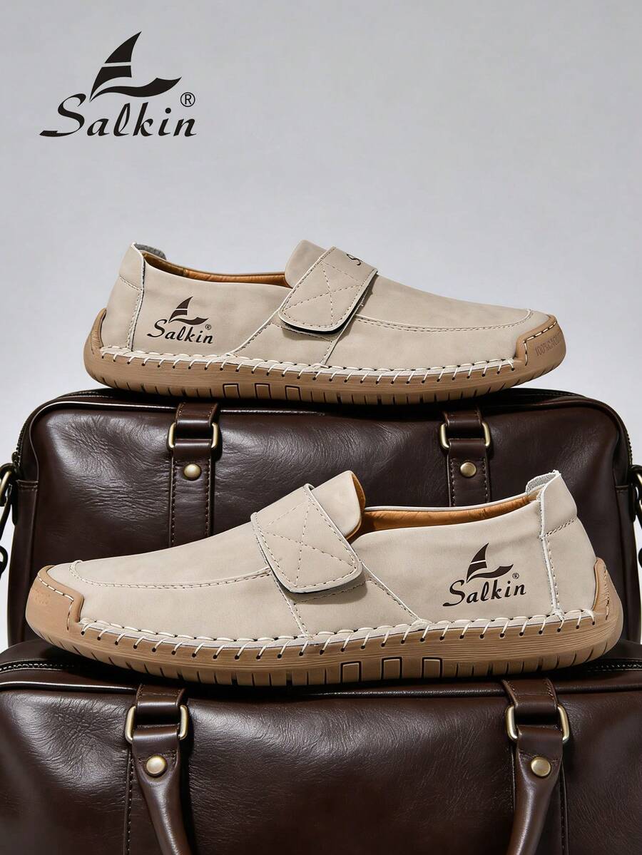 Salkin Nieuwe modeontwerper dames casual schoenen, handgemaakte sneakers, loafers, lichtgewicht ademende zachte comfortabele schoenen met antislip platte zool, imitatie schoenen voor dames, geschikt voor buiten, jurken, jeans, dagelijks wandelen, hiken, m