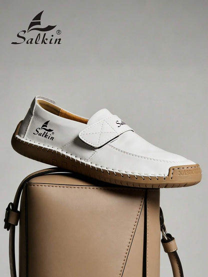 Salkin Nieuwe modeontwerper dames casual schoenen, handgemaakte sneakers, loafers, lichtgewicht ademende zachte comfortabele schoenen met antislip platte zool, imitatie schoenen voor dames, geschikt voor buiten, jurken, jeans, dagelijks wandelen, hiken, m