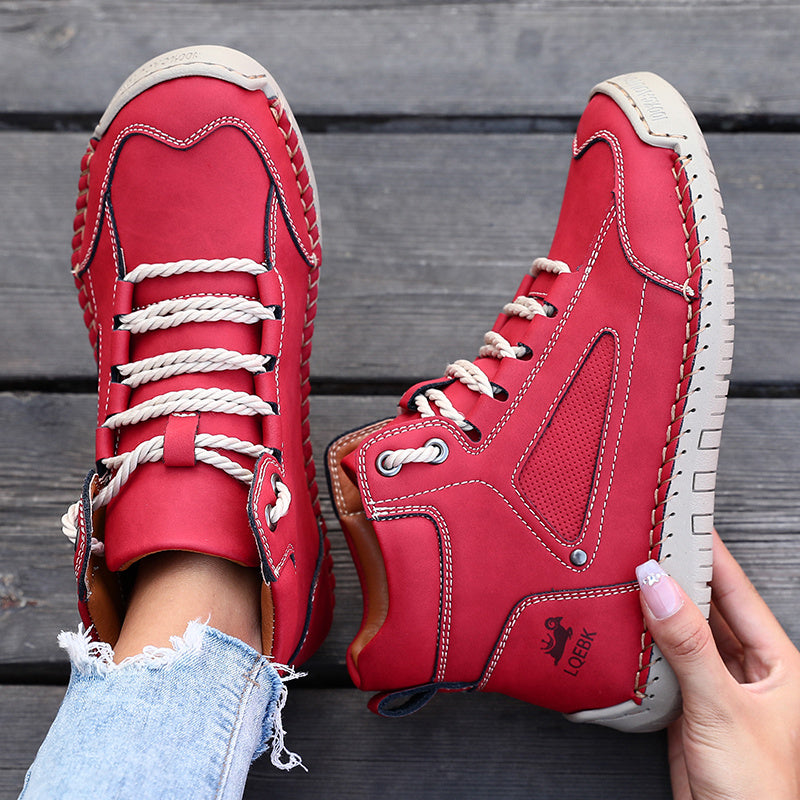 Elina™ – Mid-Top Comfort Sneakers with Rubber Sole