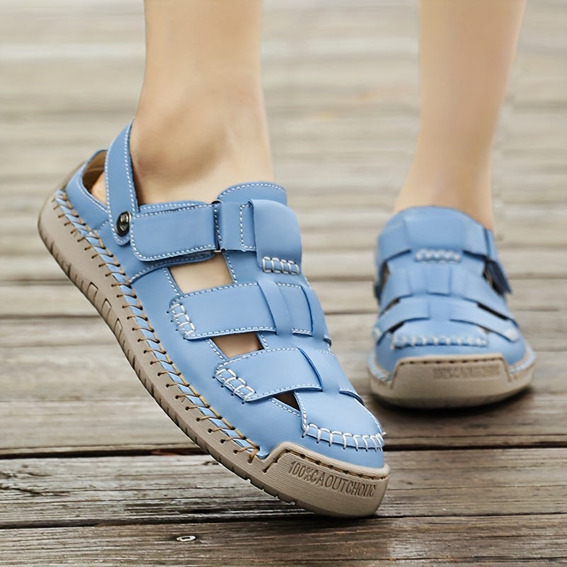 Soraya™ – Adjustable Closed-Toe Comfort Sandals | Hook-&-Loop Straps, Wide Toe Box & All-Day Comfort