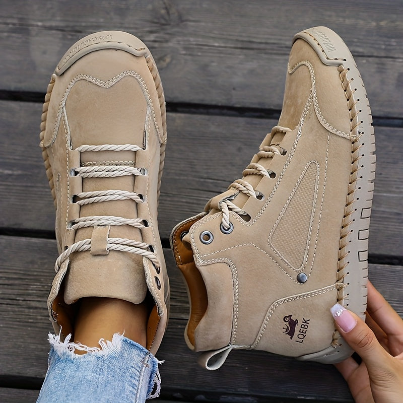 Elina™ – Mid-Top Comfort Sneakers with Rubber Sole