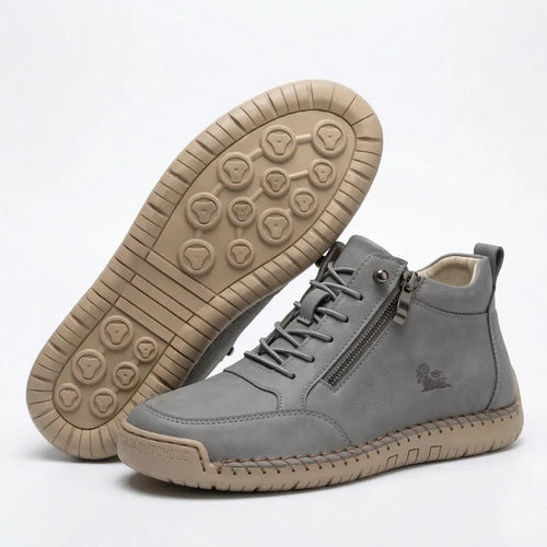 Eleanor™ – Hand-Stitched Slip-On Comfort Sneakers  | No-Bend Zipper, Wide Toe Box & All-Day Comfort