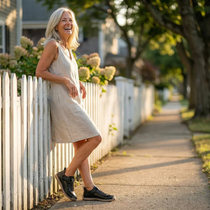 Nora Air™– Hand-Stitched Slip-On Comfort Sneakers | Breathable, Lightweight & Wide Toe Box for All-Day Freedom