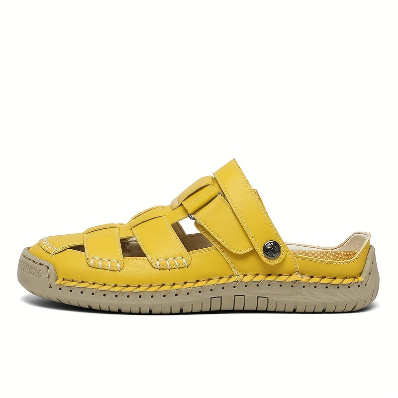 Soraya™ – Adjustable Closed-Toe Comfort Sandals | Hook-&-Loop Straps, Wide Toe Box & All-Day Comfort