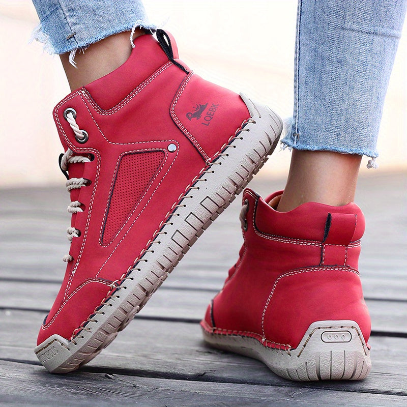 Elina™ – Mid-Top Comfort Sneakers with Rubber Sole