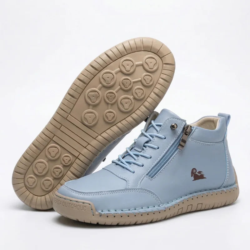 Eleanor™ – Hand-Stitched Slip-On Comfort Sneakers  | No-Bend Zipper, Wide Toe Box & All-Day Comfort