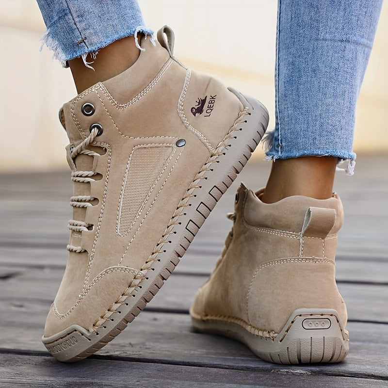 Elina™ – Mid-Top Comfort Sneakers with Rubber Sole