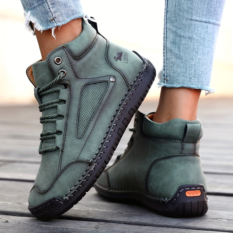 Elina™ – Mid-Top Comfort Sneakers with Rubber Sole