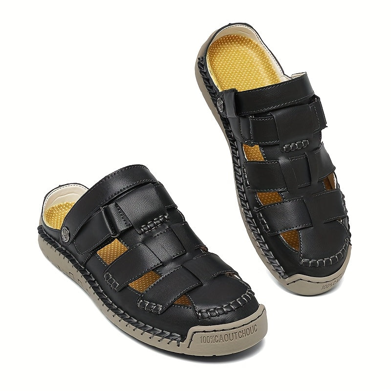 Soraya™ – Adjustable Closed-Toe Comfort Sandals | Hook-&-Loop Straps, Wide Toe Box & All-Day Comfort
