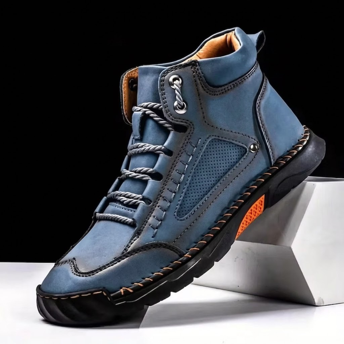 StrideCore™ - Men's Leather Comfort Boots