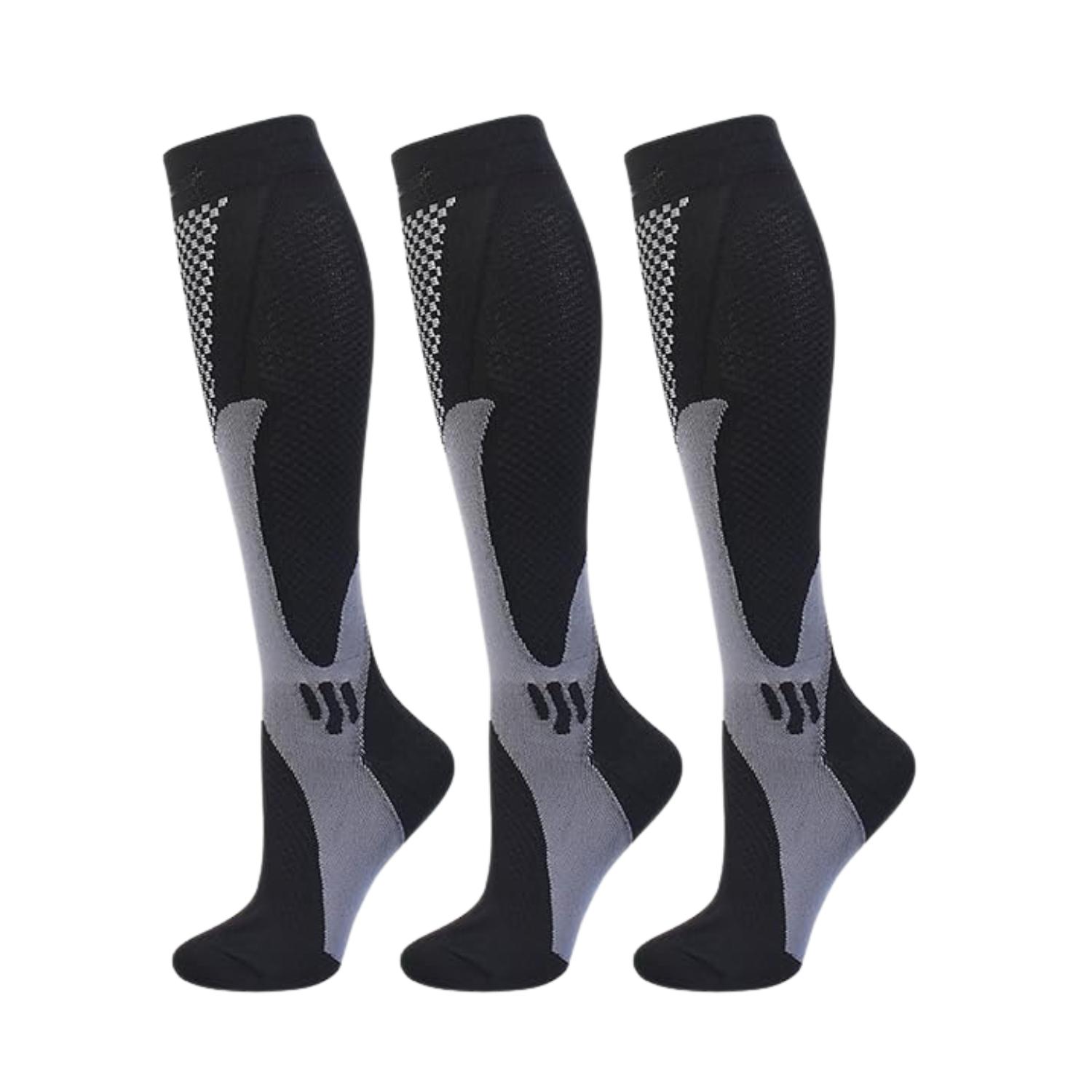 3-Pack Compression Socks for Enhanced Circulation & Everyday Comfort