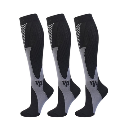 3-Pack Compression Socks for Enhanced Circulation & Everyday Comfort