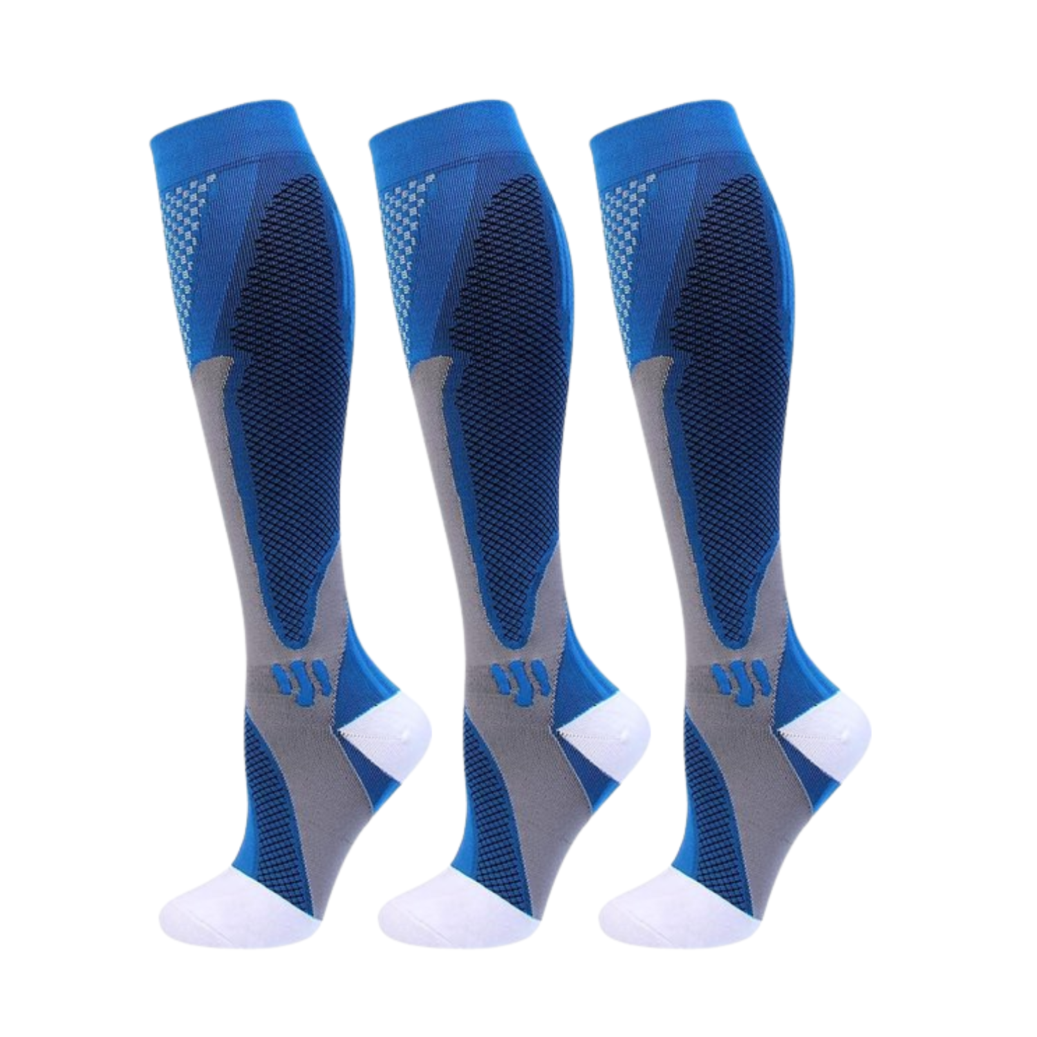 3-Pack Compression Socks for Enhanced Circulation & Everyday Comfort