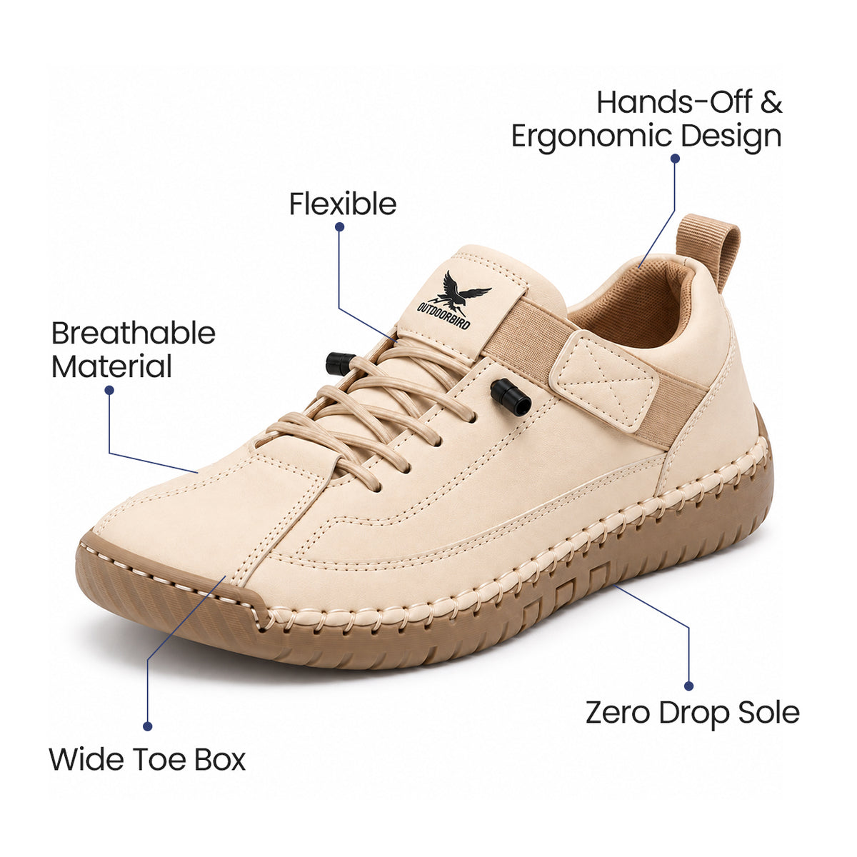 Luna™ – Wide-Fit Walking Shoes | Wide Toe Box, Anti-Slip Sole & All-Day Comfort
