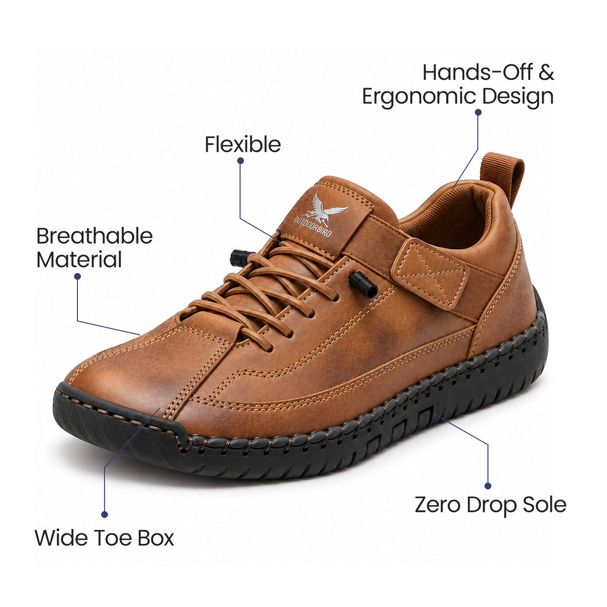 Luna™ – Wide-Fit Walking Shoes | Wide Toe Box, Anti-Slip Sole & All-Day Comfort