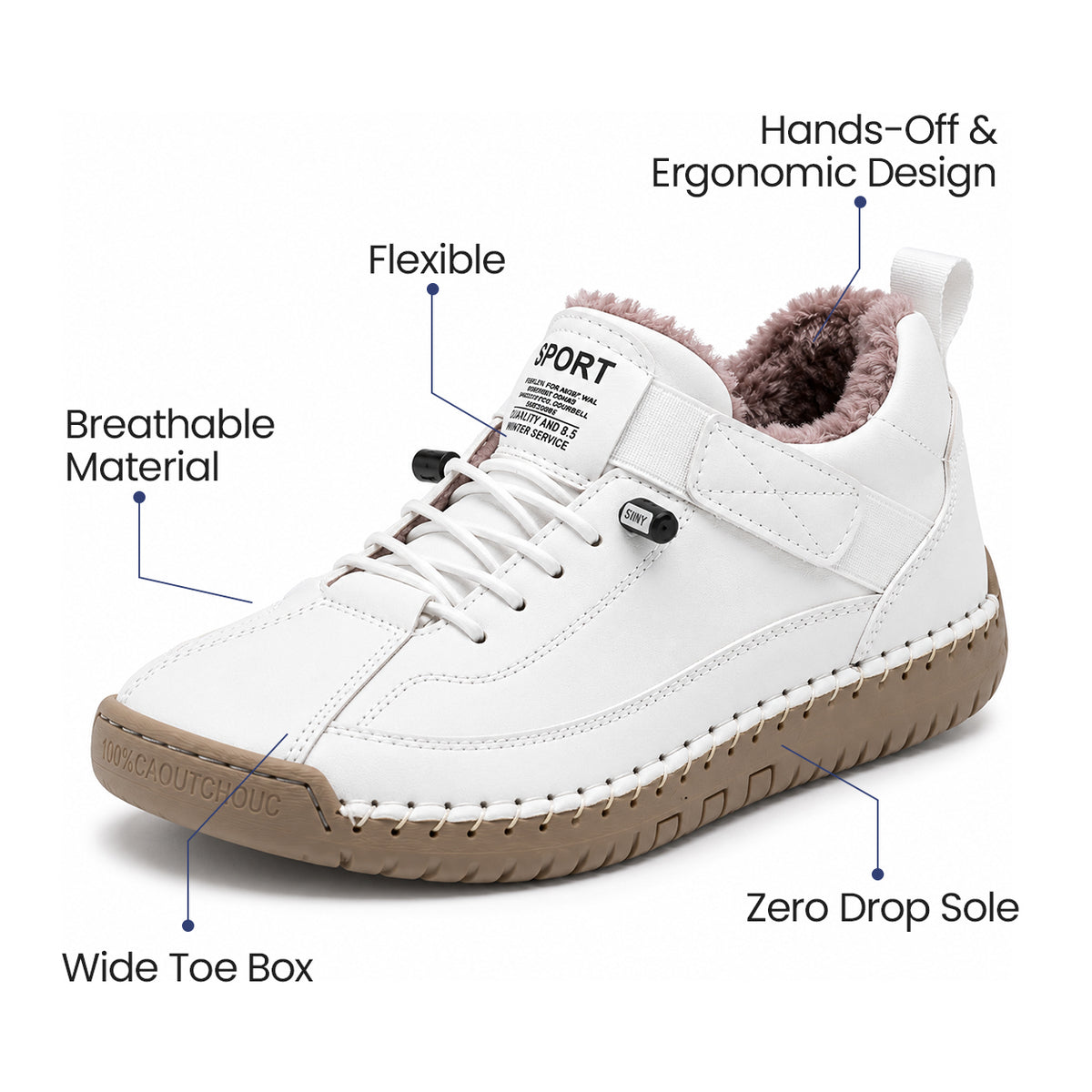 Nova™ – Warm-Lined Comfort Walking Shoes | Wide Toe Box, Lightweight & Warm All-Day Comfort