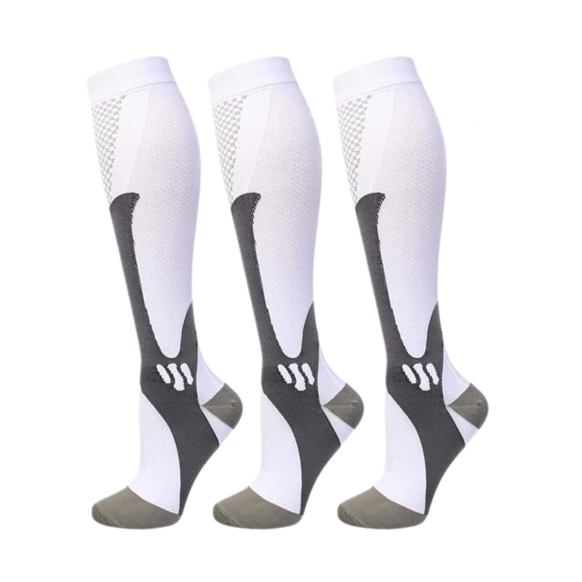 3-Pack Compression Socks for Enhanced Circulation & Everyday Comfort