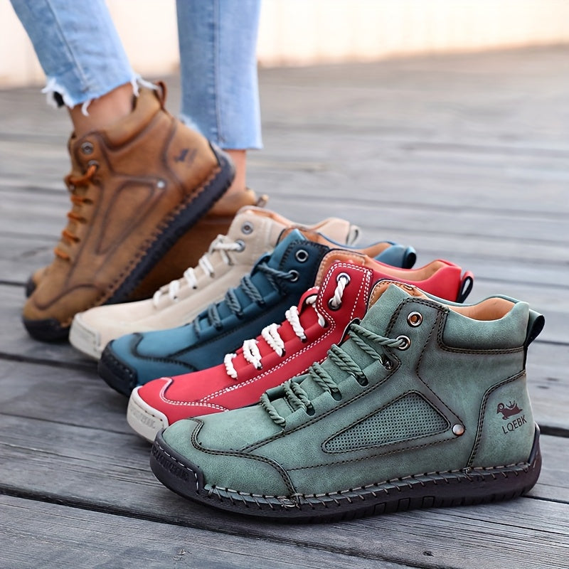Elina™ – Mid-Top Comfort Sneakers with Rubber Sole