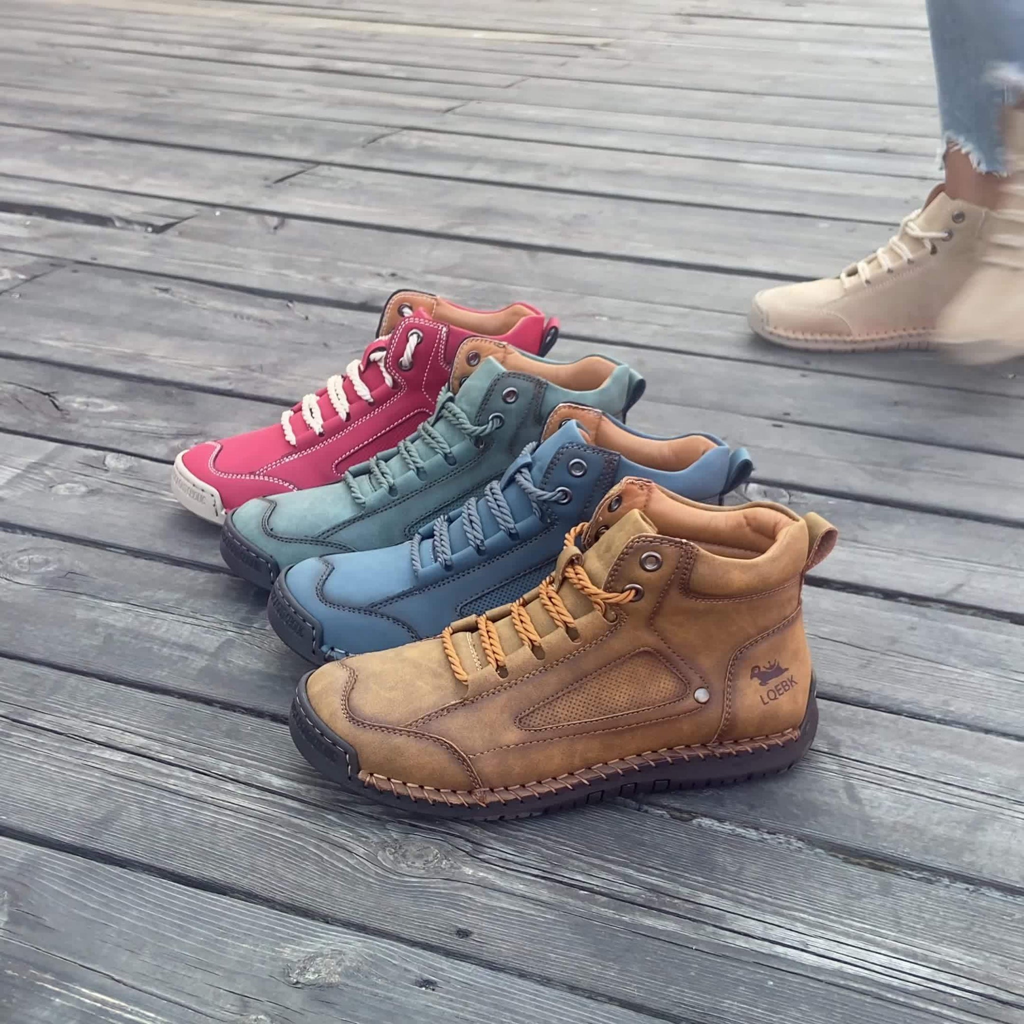 Elina™ – Mid-Top Comfort Sneakers with Rubber Sole