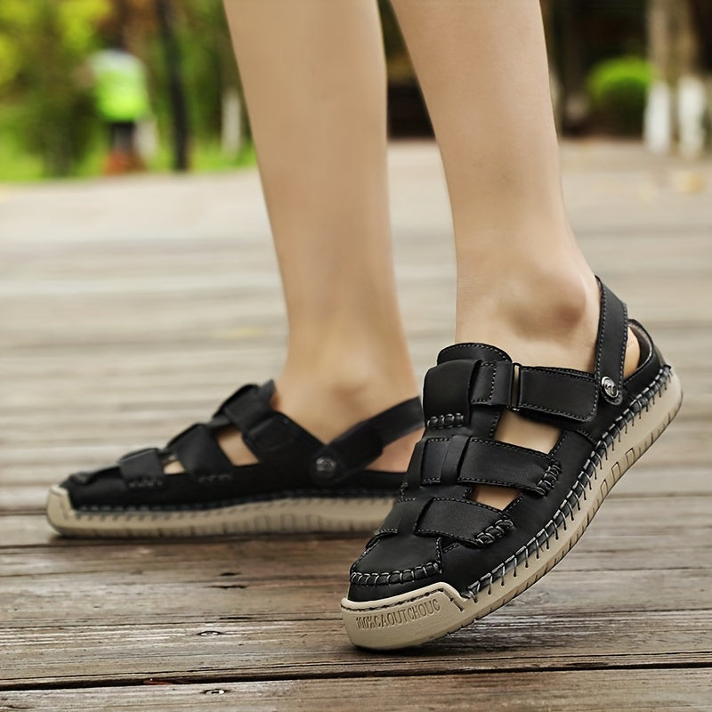 Soraya™ – Adjustable Closed-Toe Comfort Sandals | Hook-&-Loop Straps, Wide Toe Box & All-Day Comfort