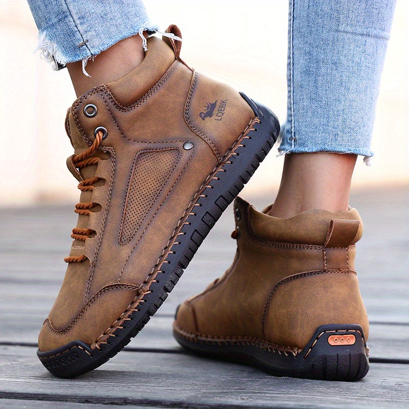 Elina™ – Mid-Top Comfort Sneakers with Rubber Sole