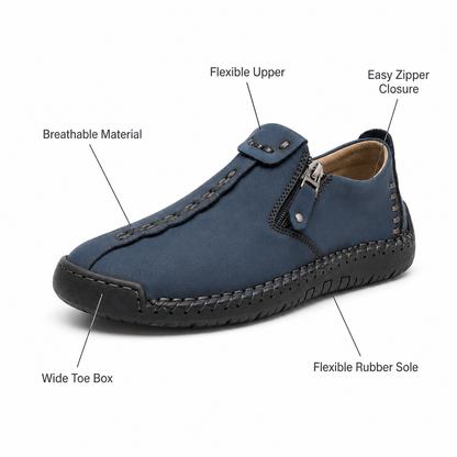 Eliza™ – Hand-Stitched Slip-On Comfort Loafers | No-Bend Zipper, Wide Toe Box & All-Day Comfort (Copy)