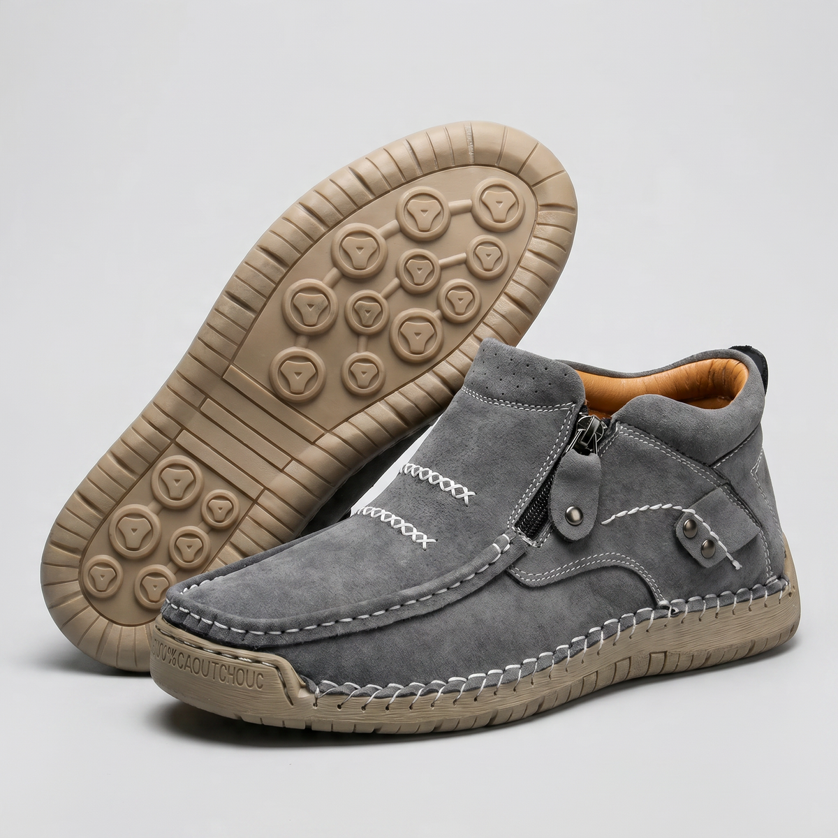 Cora™ – Hands-Free Zip Comfort Shoes for Women | Suede, Wide Toe Box & All-Day Comfort