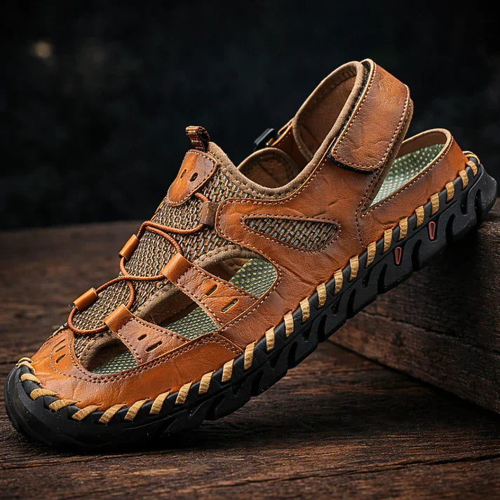 Amany™ – Handwoven Leather Outdoor Sandals (unisex)