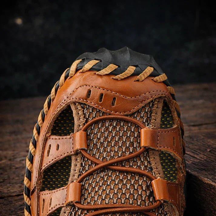 Amany™ – Handwoven Leather Outdoor Sandals (unisex)
