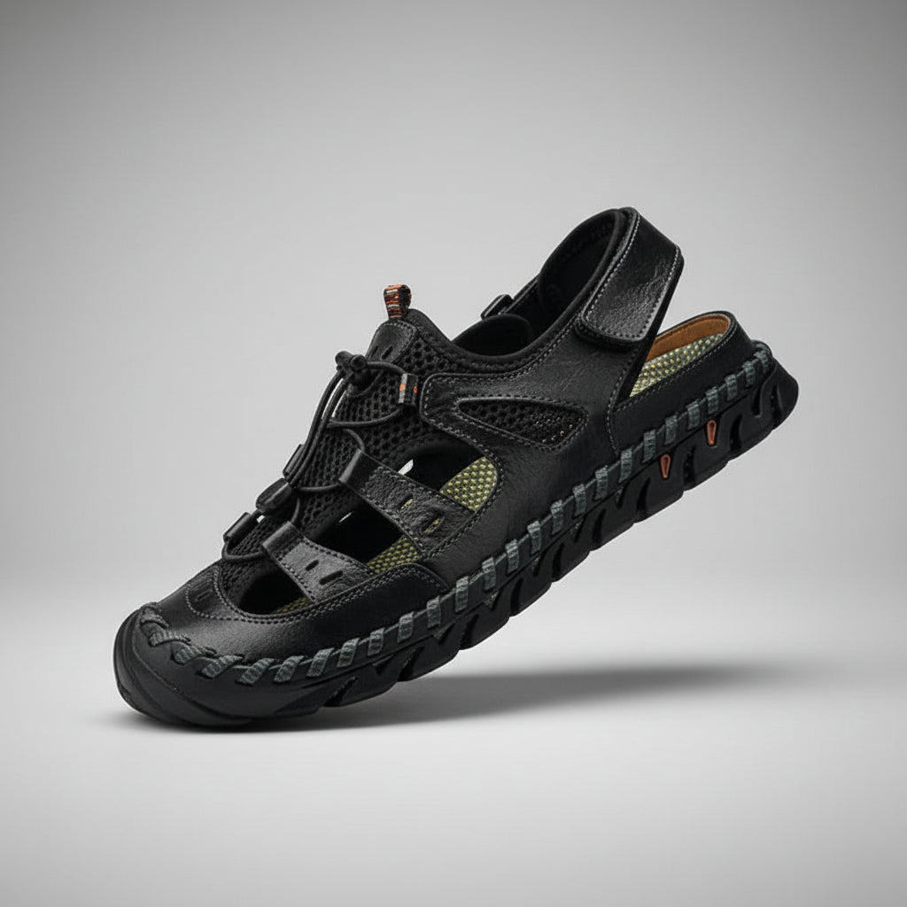 Amany™ – Handwoven Leather Outdoor Sandals (unisex)